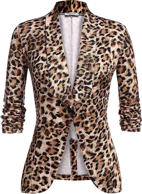 Amazon.com: Leopard Print Blazer.